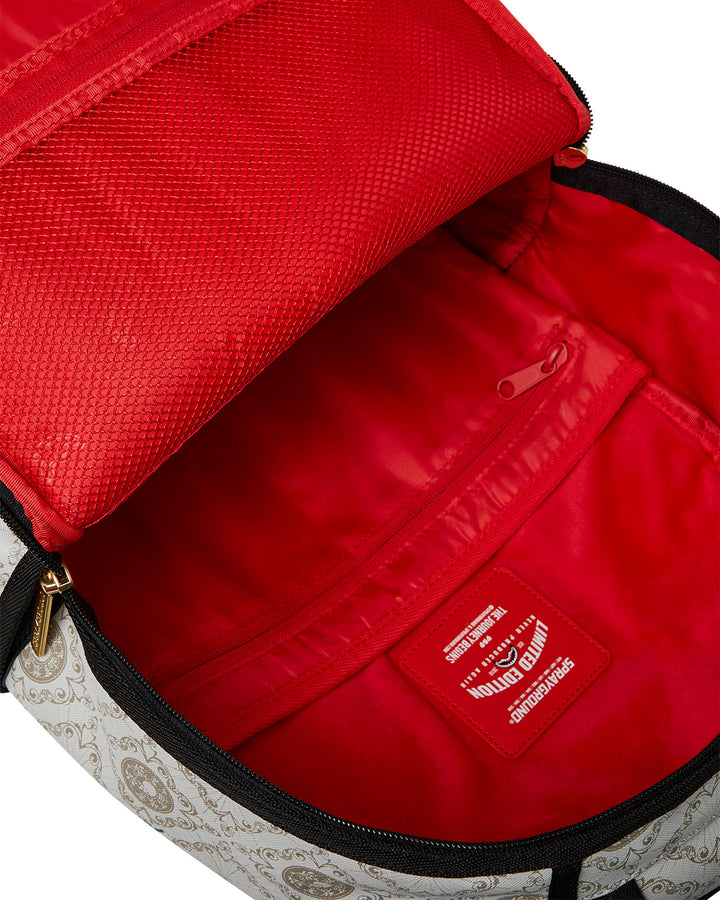 Sprayground John Wick Sketchy Backpack In White Black