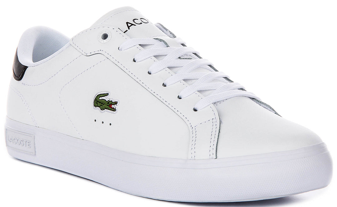 Lacoste Power Court In White Black For Men