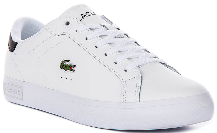 Lacoste Power Court In White Black For Men