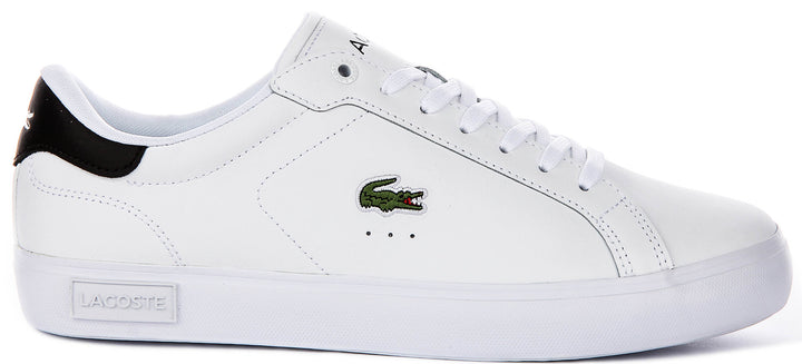 Lacoste Power Court In White Black For Men