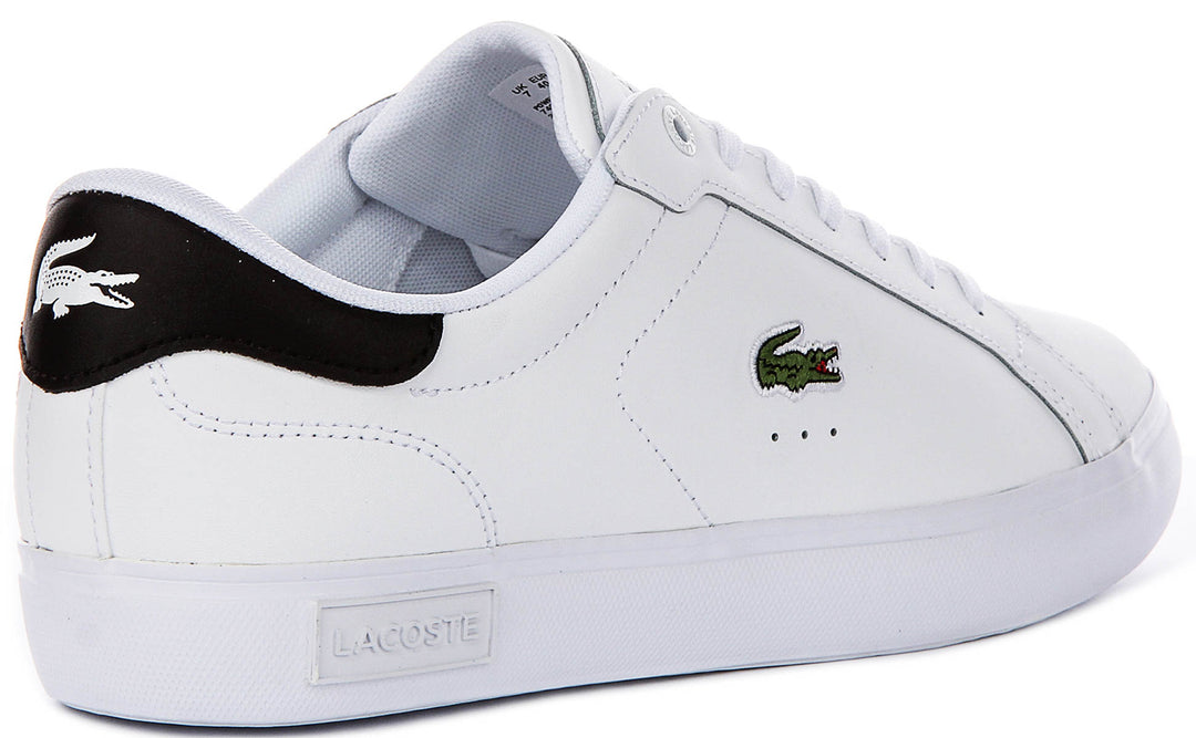 Lacoste Power Court In White Black For Men