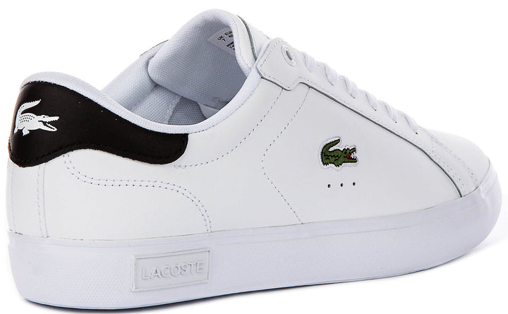 Lacoste Power Court In White Black For Men