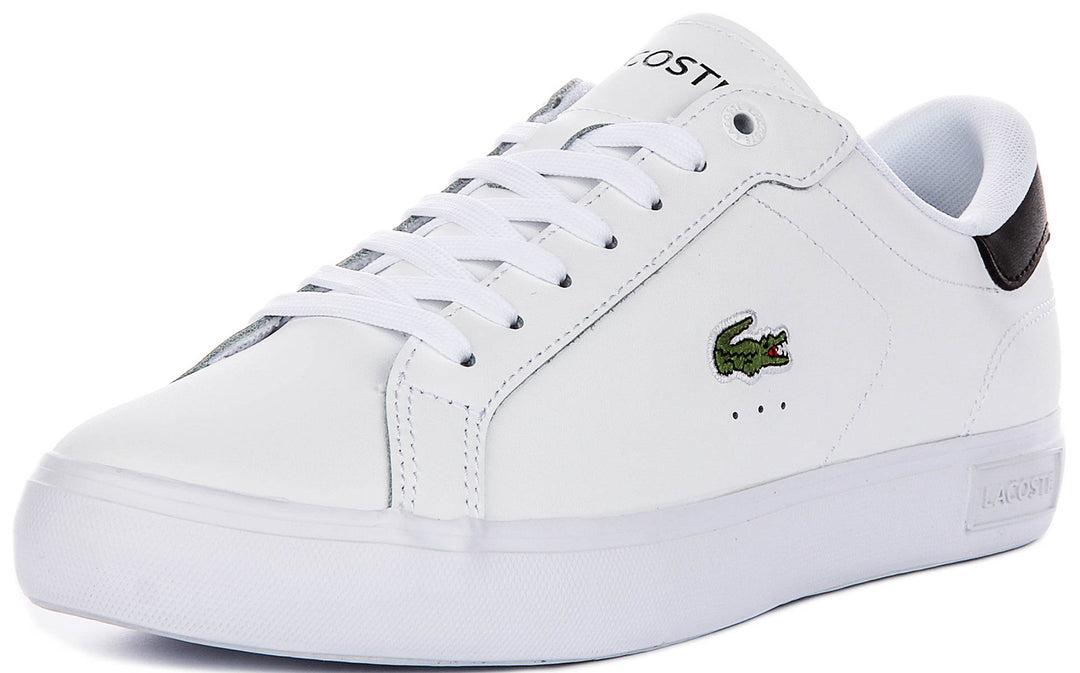 Lacoste Power Court In White Black For Men
