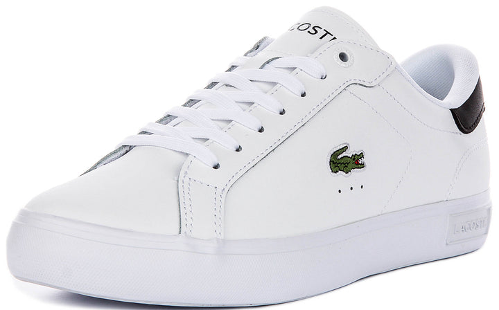 Lacoste Power Court In White Black For Men