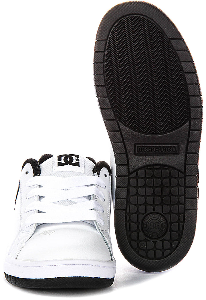 Dc Shoes Court Graffik In White Black For Youth