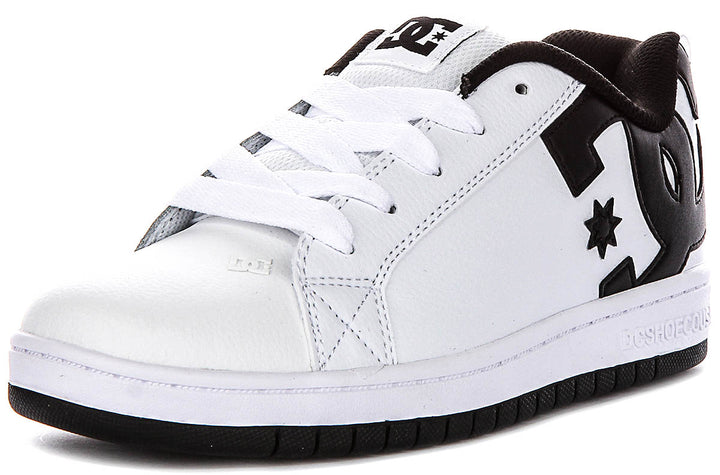 Dc Shoes Court Graffik In White Black For Youth