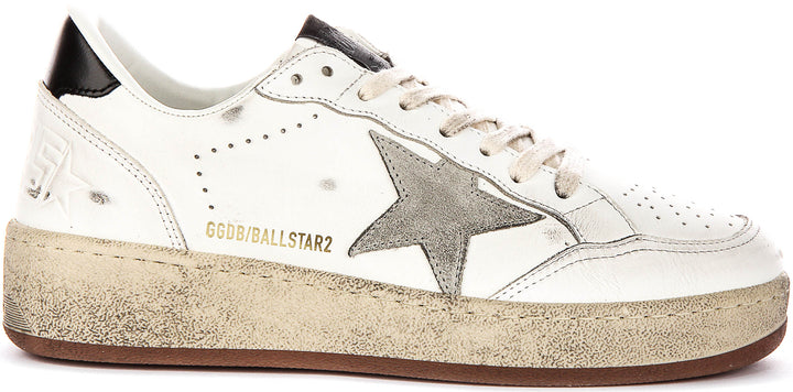 Golden Goose Ballstar 2 In White Black For Women