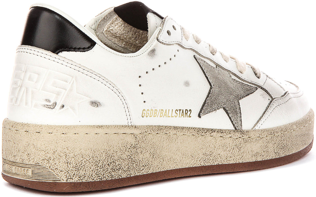 Golden Goose Ballstar 2 In White Black For Women