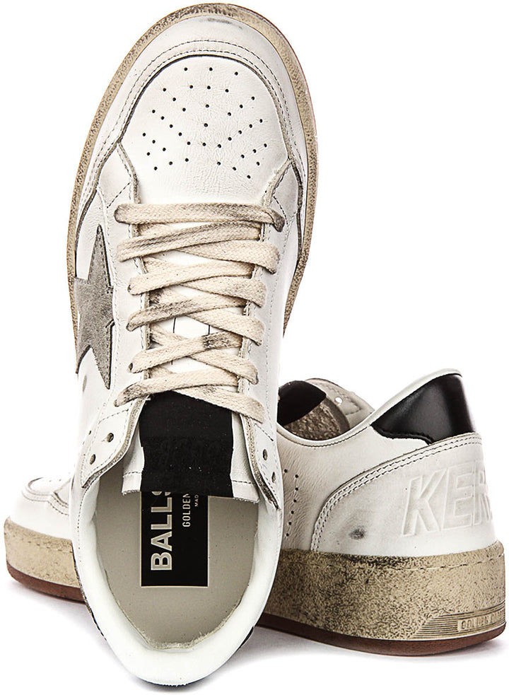 Golden Goose Ballstar 2 In White Black For Women