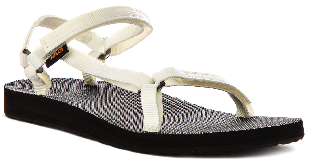Teva Orginal Universal Slim In White Black For Women