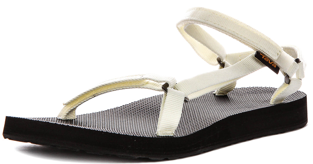 Teva Orginal Universal Slim In White Black For Women