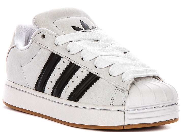 Adidas Superstar St J In White Black For Youth