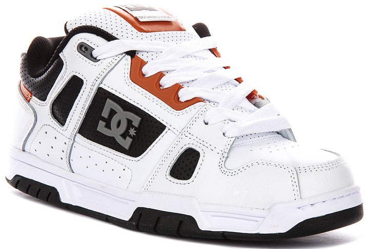 Dc Shoes Stag In White Black For Men