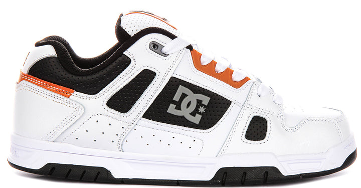Dc Shoes Stag In White Black For Men