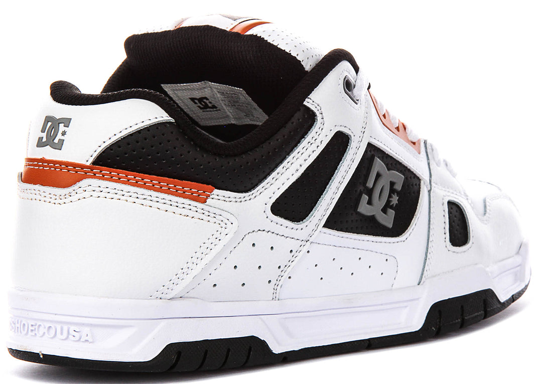 Dc Shoes Stag In White Black For Men