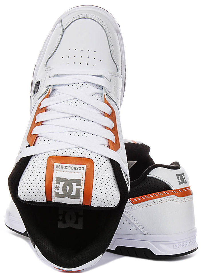 Dc Shoes Stag In White Black For Men