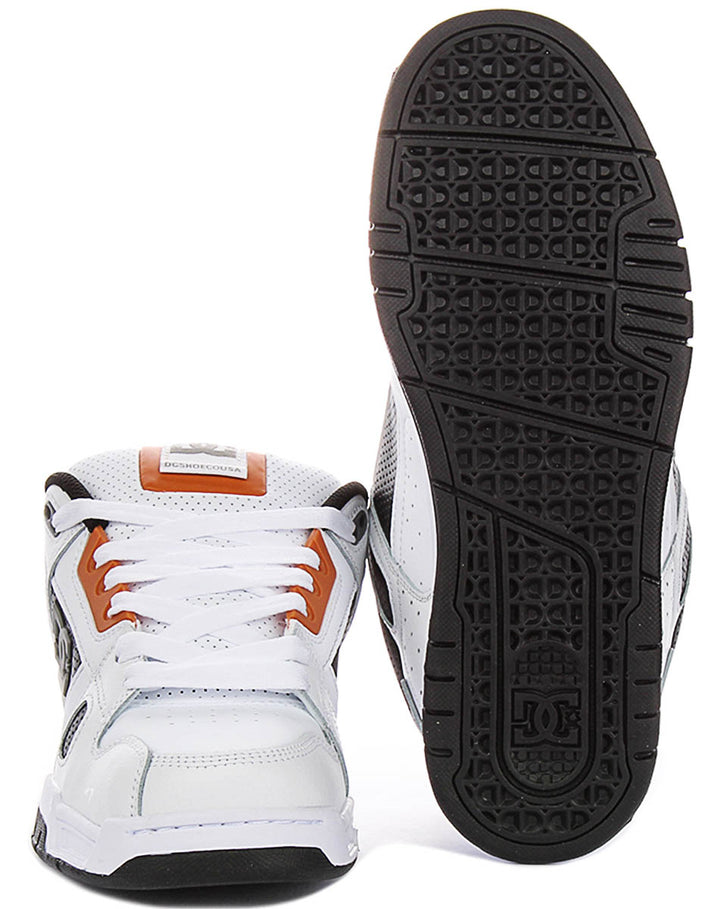 Dc Shoes Stag In White Black For Men