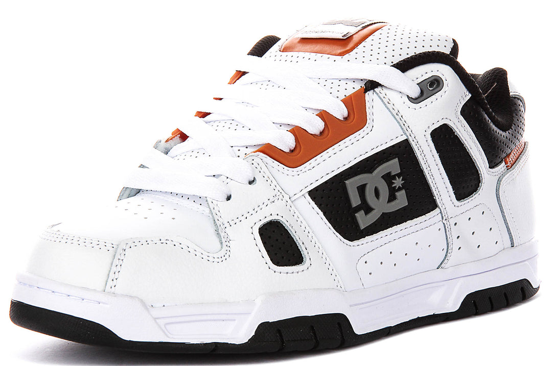 Dc Shoes Stag In White Black For Men