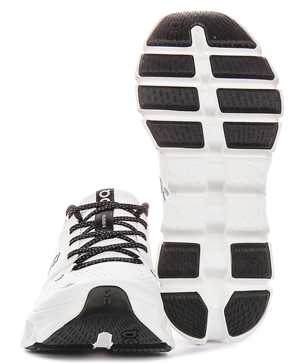 On Running Cloud X 5 In White Black For Men