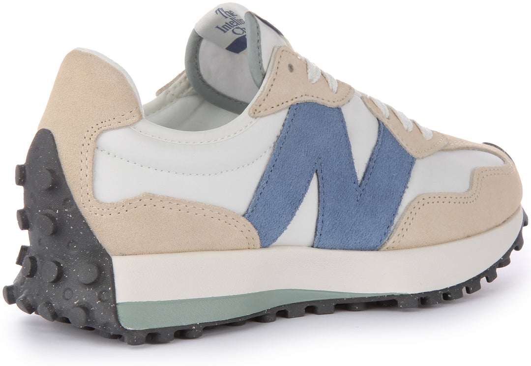New Balance WS 327PV In White Blue For Women