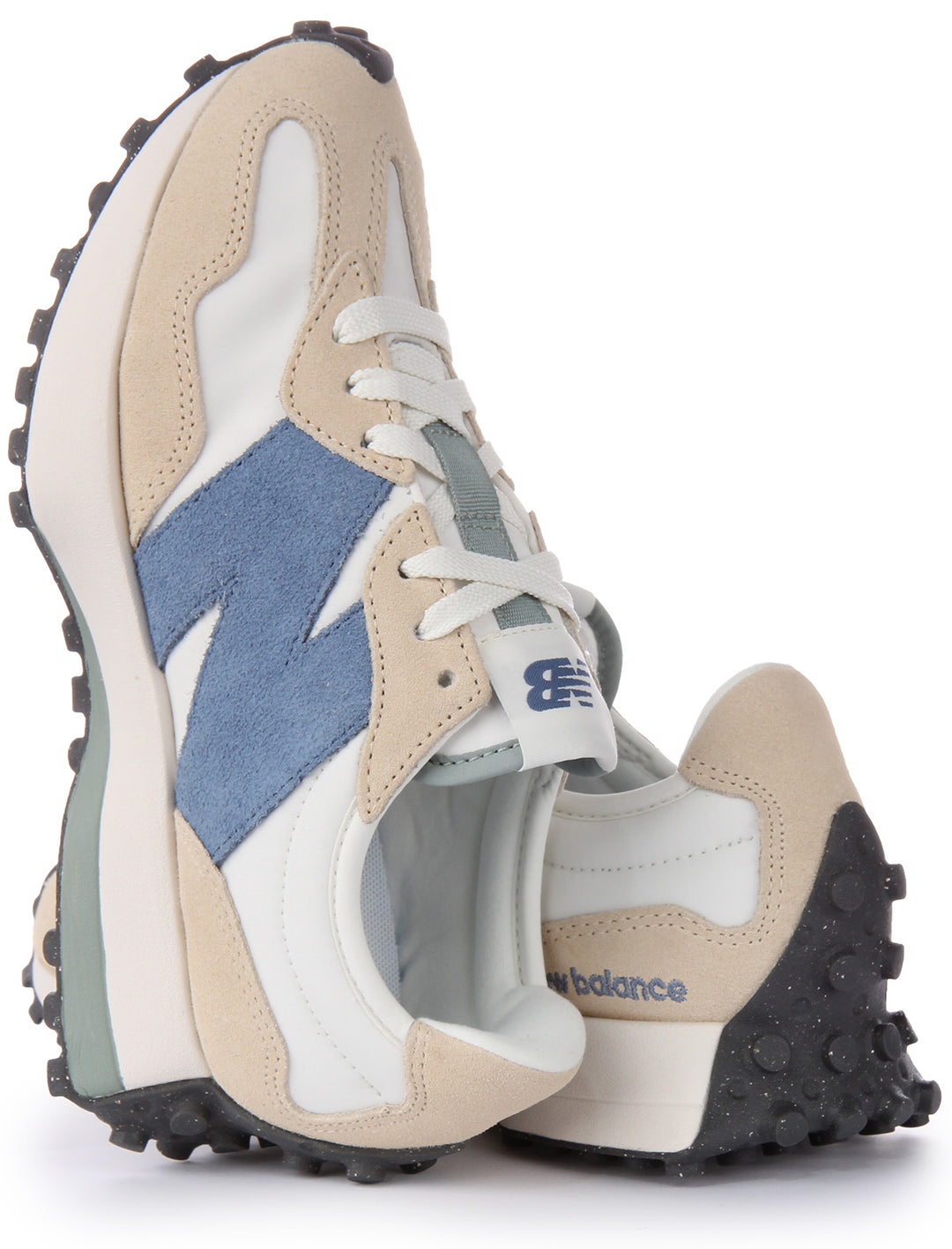 New Balance WS 327PV In White Blue For Women