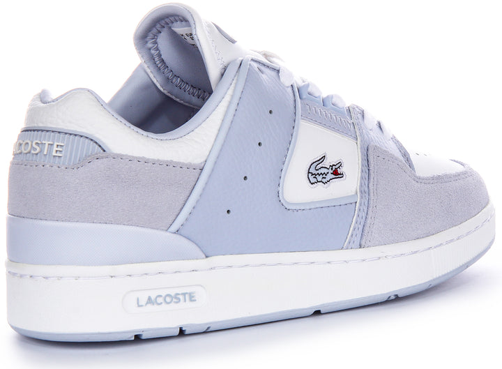 Lacoste Court Cage In White Blue For Women