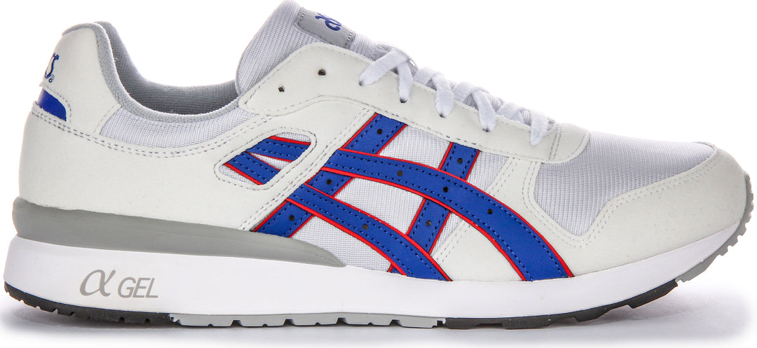 Asics GT II In White Blue Trainers or Men