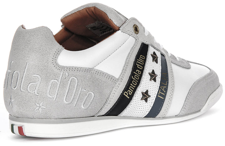 Pantofola D'Oro Imola L Stars In White Blue For Men