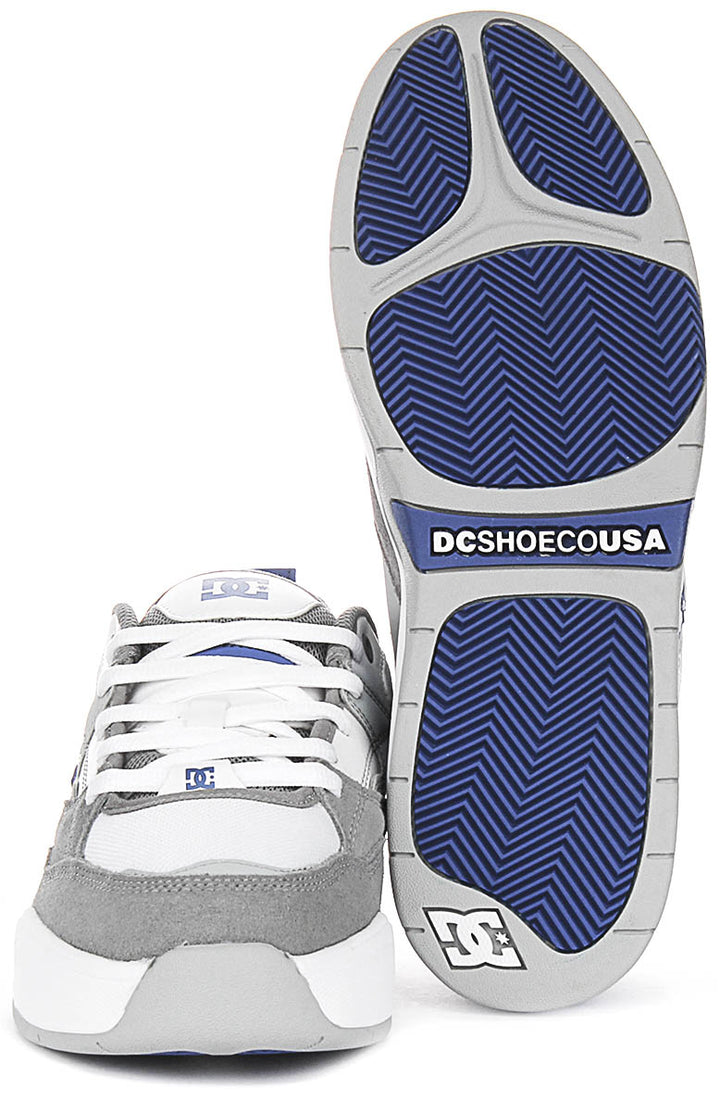 Dc Shoes Ascend In White Blue For Men