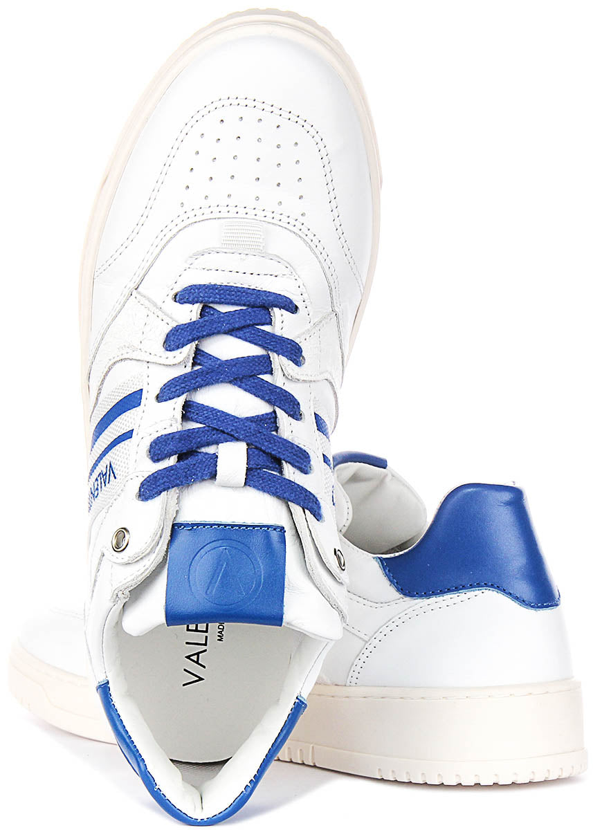 Valentino Sneaker In White Blue For Men