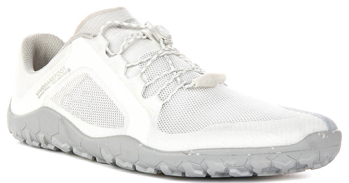 Vivobarefoot Prm Trail FG 3.5 In White Grey For Men