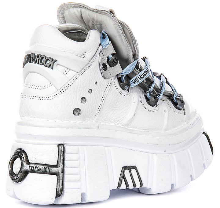 New Rock 106 Tower X Evangelion Colab In White Blue