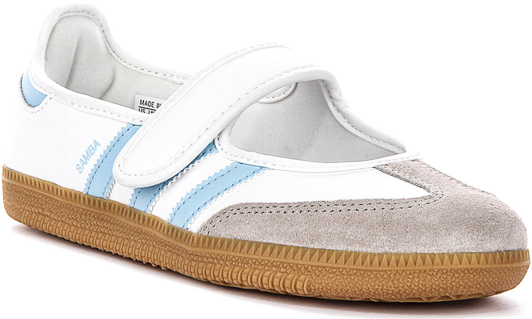 Adidas Samba Jane W In White Blue For Women