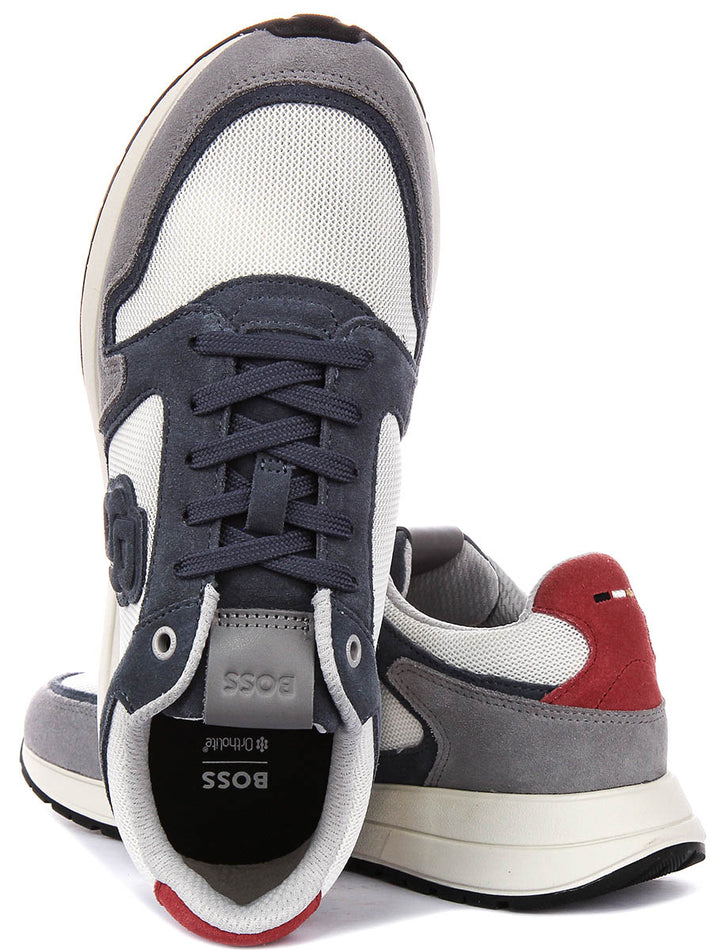 Boss Vinston Runn In White Blue For Men