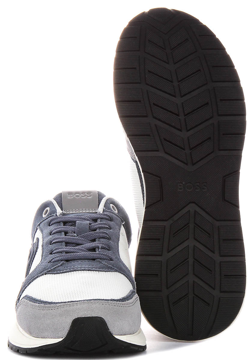 Boss Vinston Runn In White Blue For Men
