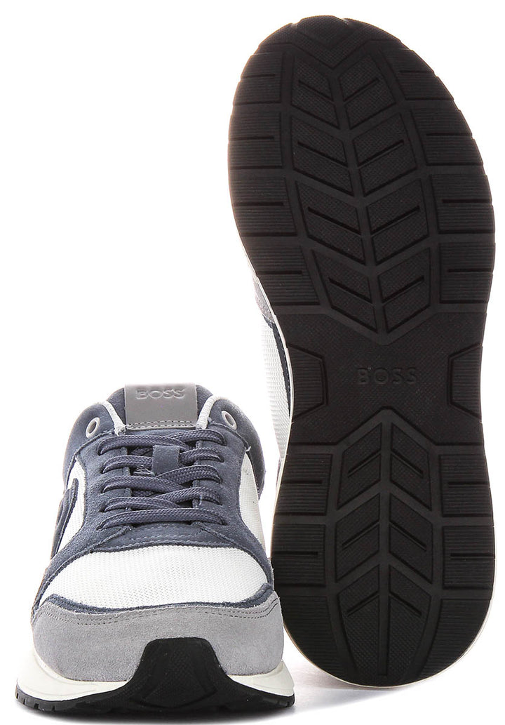 Boss Vinston Runn In White Blue For Men