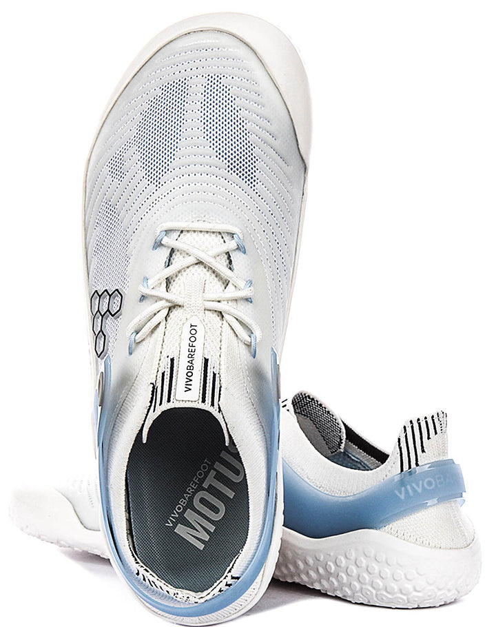 Vivobarefoot Motus Strg Ii In White Blue For Women