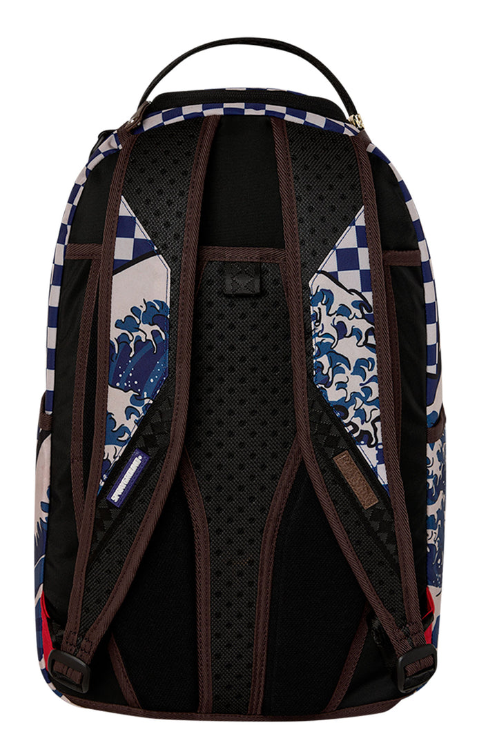 Sprayground Ichimatsu-Moyo Camokawa Backpack In White Blue