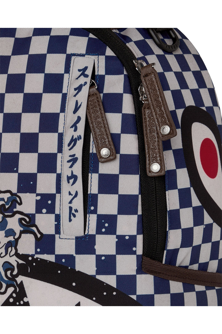 Sprayground Ichimatsu-Moyo Camokawa Backpack In White Blue