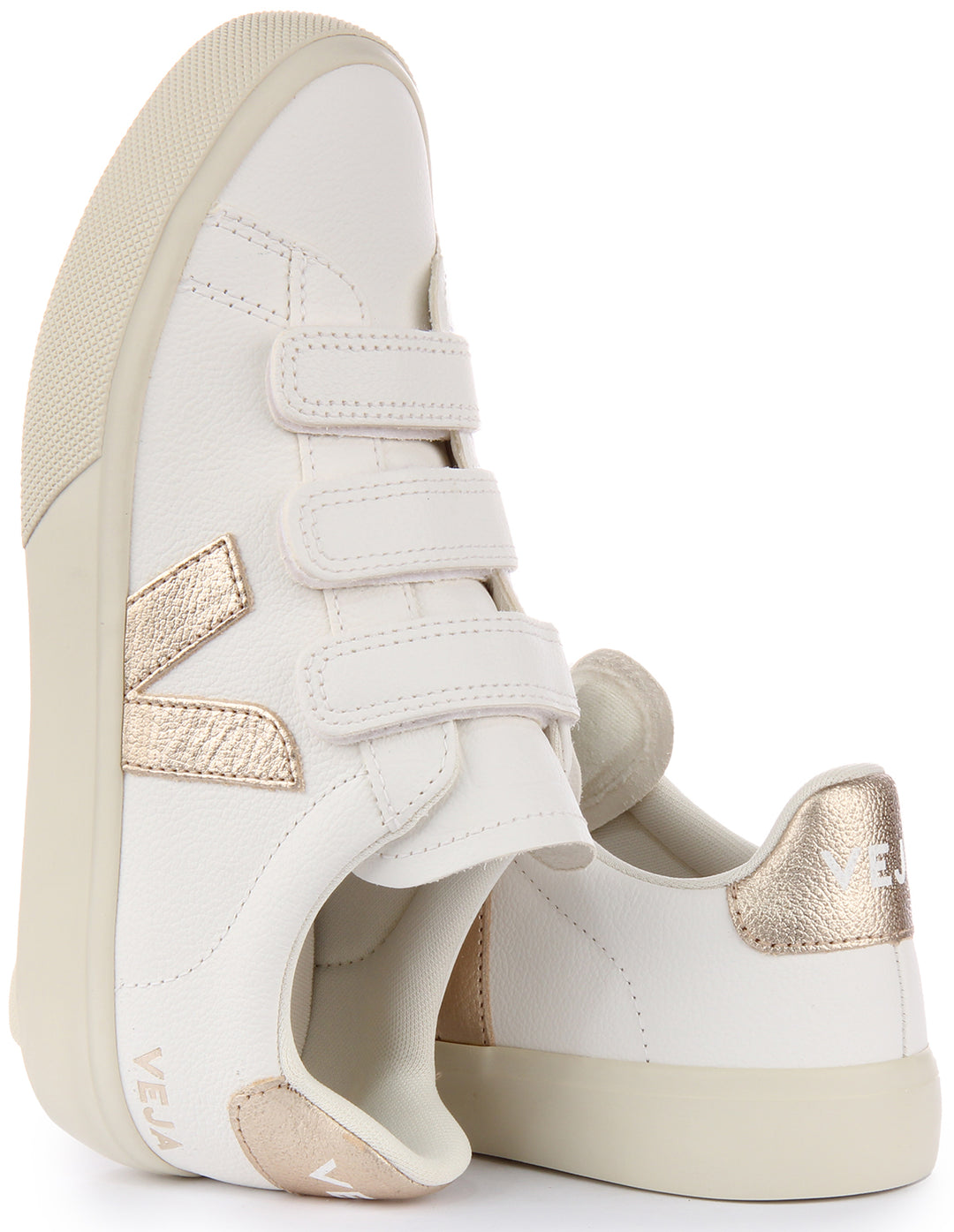 Veja Recife Chromfree Trainers In White Bronze For Men