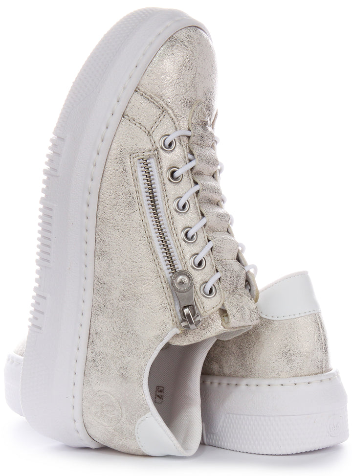 Rieker M1953-60 In Trainers White Bronze For Women