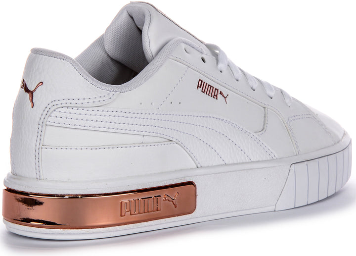 Puma Cali Star Glam In White Rose Gold For Women