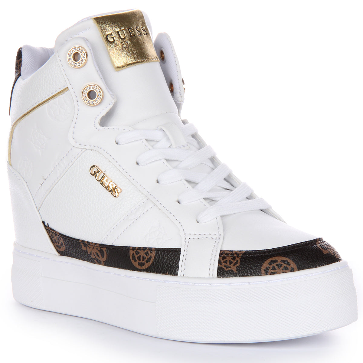 Sneakers mujer best sale cuña guess