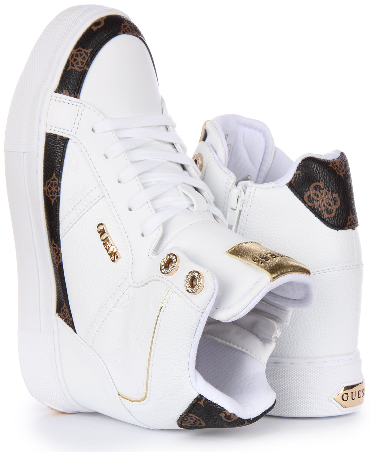 Guess best sale witte sneaker