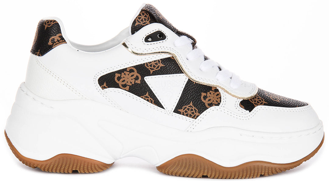 Guess Happy 4G Peony In White Brown for Women