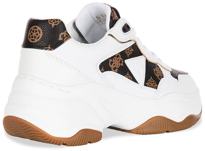 Guess Happy 4G Peony In White Brown for Women