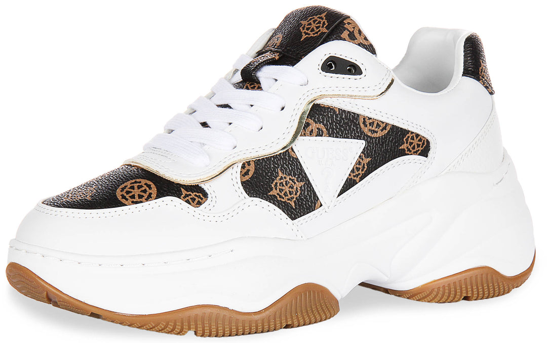 Guess Happy 4G Peony In White Brown for Women