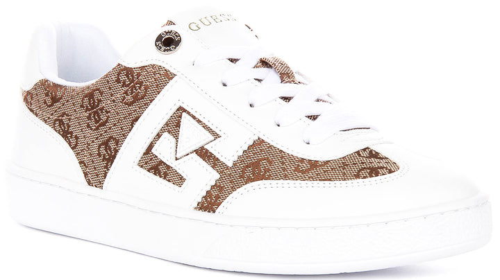 Guess Nochee2 In White Brown For Women