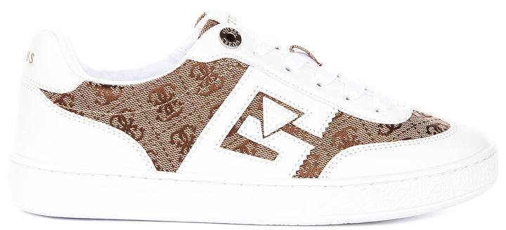 Guess Nochee2 In White Brown For Women