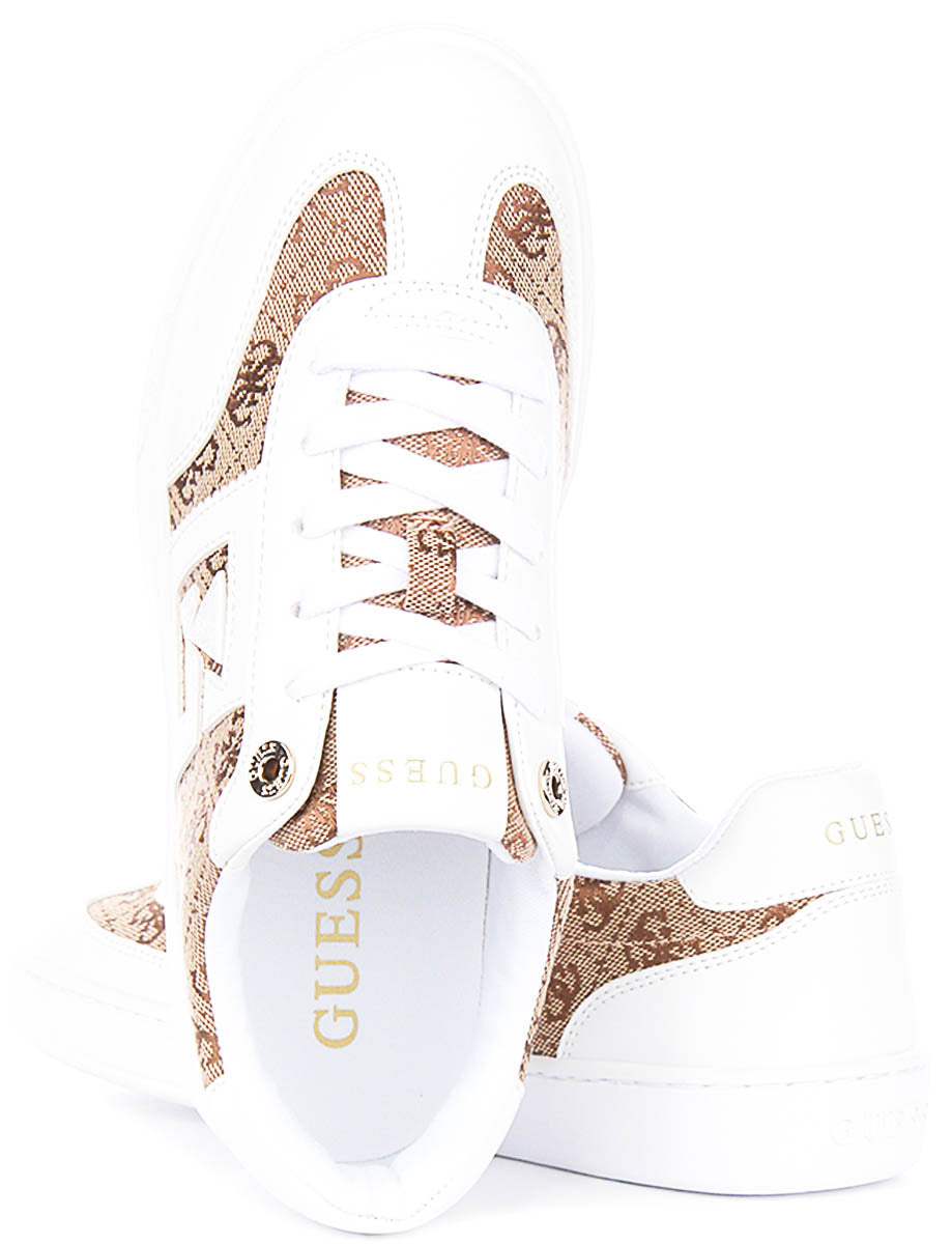 Guess Nochee2 In White Brown For Women